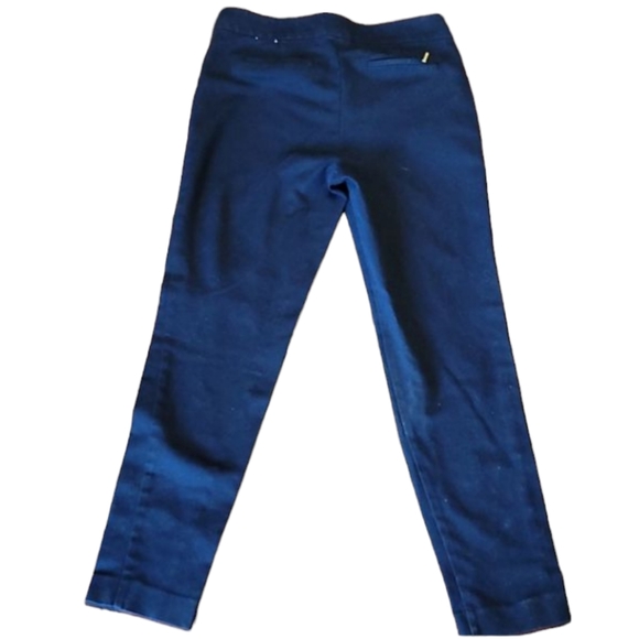 Anne Klein Crop Ankle Dress Pants Straight Leg Mid Waist Rise Pockets Tab Accent - Picture 4 of 16